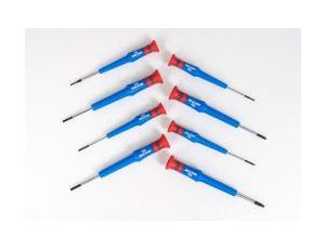 King Tony - ZESTAW WKRĘTAKÓW PRECYZYJNYCH 8cz. KRZYŻAK PH No.000 - 1 x 40mm, PŁASKIE 1,5 - 3,0 x 40mm, PUDEŁKO - 32108MR - image 2