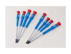 King Tony - ZESTAW WKRĘTAKÓW PRECYZYJNYCH 8cz. KRZYŻAK No.000 - 1 x 75mm, PŁASKIE 1,5 - 3,0 x 75mm, PUDEŁKO - 32118MR - image 2