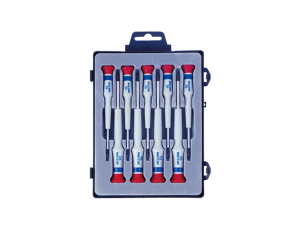 King Tony - ZESTAW WKRĘTAKÓW PRECYZYJNYCH 9cz. PŁASKIE 0,8- 4,0x 40mm, PUDEŁKO - 32209MR