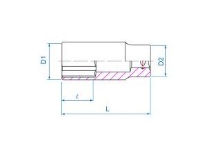King Tony - NASADKA DŁUGA 3/8
