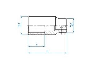 King Tony - NASADKA DŁUGA 3/8