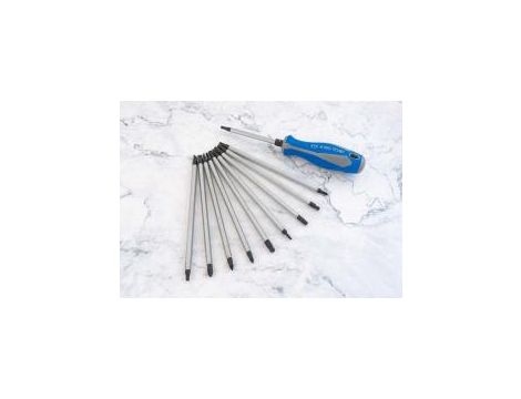 King Tony - ZESTAW WKRĘTAKÓW Z WYMIENNYMI GROTAMI 11 cz. MIX: TORX, HEX, PŁASKIE, PH - 32518MR02 - 2