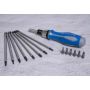 King Tony - TELESKOPOWY WKRĘTAK DO BITÓW 1/4" Z GRZECHOTKĄ Z ZESTAWEM BITÓW (PH, PZ, SL, TORX, HEX) 16 CZ. - 32526MRN - 4