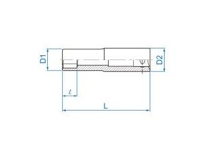 King Tony - NASADKA DŁUGA GWIAZDKOWA 3/8