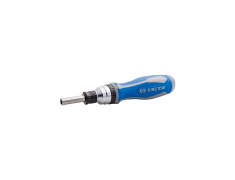 King Tony - TELESKOPOWY WKRĘTAK DO BITÓW 1/4" Z GRZECHOTKĄ (max 45Nm) Z ZESTAWEM BITÓW (PH, SL, PZ) 8 CZ. - 32808MR