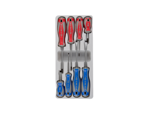 King Tony - ZESTAW WKRĘTAKÓW 8 cz. KRZYŻAK PH + PŁASKIE - 33108MR