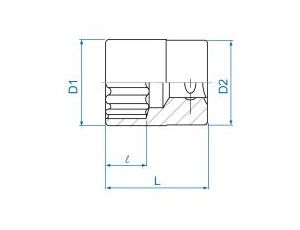 King Tony - NASADKA KRÓTKA 3/8