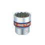 King Tony - NASADKA KRÓTKA 3/8" CALOWA 7/16" x 27mm 12-kąt. Cr-V - 333014S - 2
