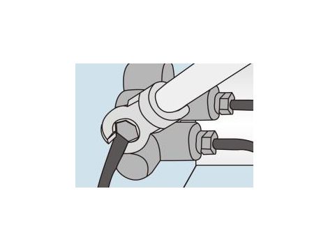 King Tony - KLUCZ NASADOWY PRZEGUBOWY 3/8" DO PRZEWODÓW HAMULCOWYCH 15mm - 335115M - 3