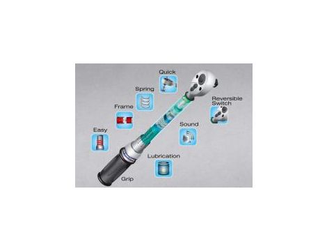 King Tony - KLUCZ DYNAMOMETRYCZNY 1/4" Z PRZYCISKIEM 2 - 10 Nm - 34262-2DG - 3