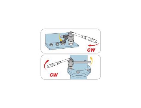King Tony - WZMACNIACZ MOMENTU 1/2" NA 1" O PRZEŁOŻENIU 26:1 (MAX 4500Nm) Z AKCESORIAMI, WALIZKA - 34488-26 - 2