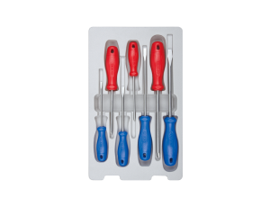 King Tony - ZESTAW WKRĘTAKÓW 7 cz. KRZYŻAK PH No.1 x 100, No.2 x 100, No.3 x 150, PŁASKIE 4 x 100, 5,5 x 100, 6,5 x 150, 8 x 150 - 35107MR