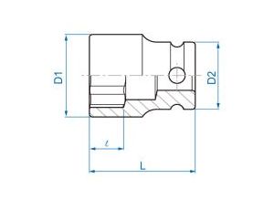 King Tony - NASADKA UDAROWA 3/8