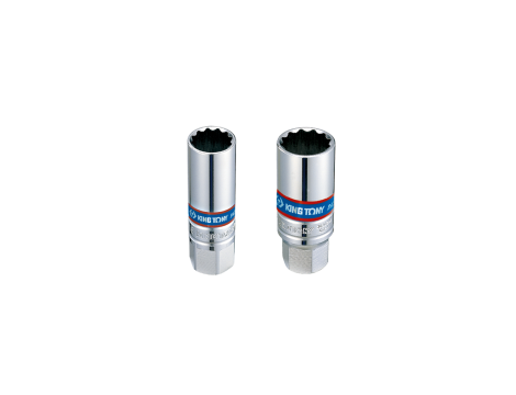 King Tony - NASADKA DO ŚWIEC 3/8" 21mm x 68mm 12-kąt. WKŁADKA GUMOWA - 363021