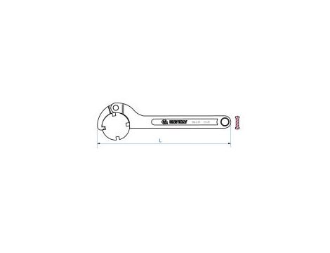 King Tony - KLUCZ HAKOWY 13-35MM długość 174 mm - 3641-35 - 2