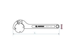 King Tony - KLUCZ HAKOWY 35-50MM, długość 212 mm - 3641-50 - image 2