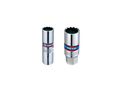 King Tony - NASADKA DO ŚWIEC 3/8" 14mm x 63mm 12-kąt. WKŁADKA GUMOWA - 36B014