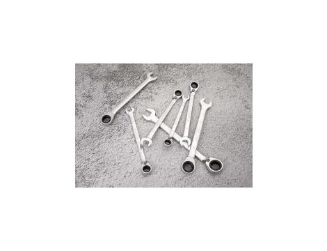 King Tony - KLUCZ PŁASKO-OCZKOWY Z GRZECHOTKĄ DWUKIERUNKOWĄ 72 ZĘBY 150 x 9mm - 373209M - 4