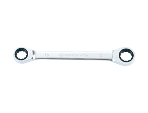 King Tony - KLUCZ OCZKOWY DWUSTRONNY Z GRZECHOTKĄ JEDNOKIERUNKOWĄ 72 ZĘBY 230 x 17mm x 19mm - 37361719M