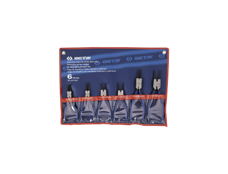 King Tony - ZESTAW SZCZYPIEC DO PIERŚCIENI SEGERA 6 SZT. ETUI - 42116GP