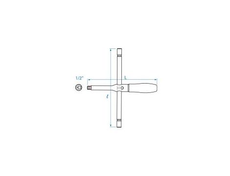 King Tony - SKŁADANY KLUCZ KRZYŻOWY DO KÓŁ 1/2" Z NASADKAMI 19, 21MM - 4503MR01 - 4