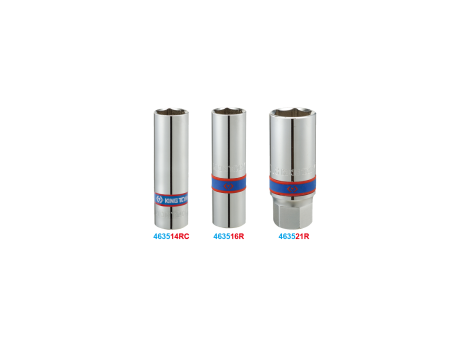 King Tony - NASADKA DO ŚWIEC 1/2" 21mm x 68mm 6-kąt. WKŁADKA GUMOWA - 463521R