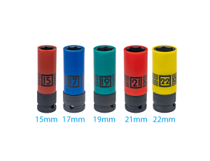 King Tony - NASADKA UDAROWA CIENKOŚCIENNA Z TULEJĄ ZABEZPIECZAJĄCĄ 1/2