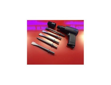 King Tony - MŁOTEK PNEUMATYCZNY Z UCHWYTEM HEX 10.2mm, 3000 UDERZEŃ NA MINUTĘ + DŁUTA - 5H210BP01 - 2