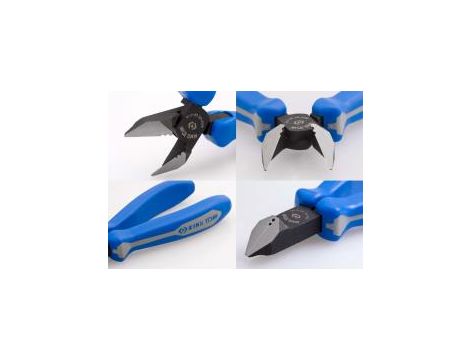 King Tony - SZCZYPCE TNĄCE BOCZNE TYP JAPOŃSKI Z OTWORAMI DO ŚCIĄGANIA IZOLACJI, UCHWYT PP+PPR 163mm - 6213-06 - 3