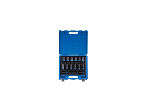 King Tony - ZESTAW NASADEK UDAROWYCH 3/4" 14cz. DŁUGIE 6-kąt. 19 - 41mm, WALIZKA - 6414MP