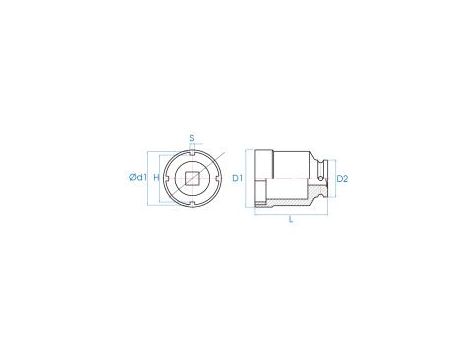 King Tony - NASADKA DŁUGA 3/4" DO NAKRĘTKI ŁOŻYSKA (TMFS 11) 69,4 x 105mm - 64K975M - 2