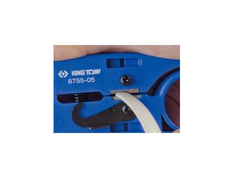 King Tony - ŚCIĄGACZ IZOLACJI DO PRZEWODÓW SIECIOWYCH UTP/STP (2.6 - 8.0mm) I TELEFONICZNYCH (RJ-45, RJ-11/12) - 6755-05