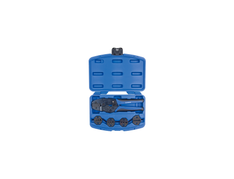 King Tony - ZACISKARKA DO KOŃCÓWEK KABLOWYCH Z WYMIENNYMI MATRYCAMI, 5 CZ. - 67G0005