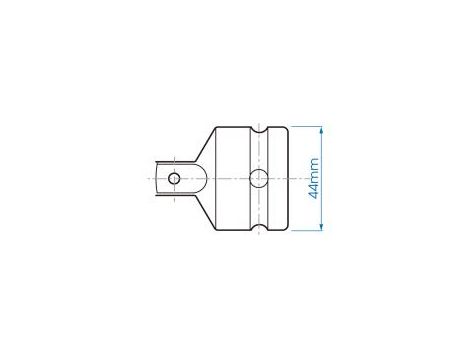 King Tony - REDUKCJA UDAROWA 3/4"F(OTWÓR)x1/2" M (TRZPIEŃ), Z KULKĄ - 6864P - 2