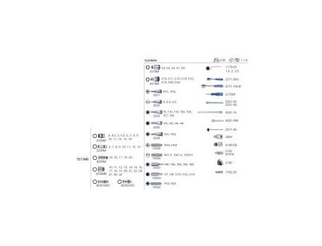 King Tony - ZESTAW NASADEK 1/4"+ 1/2" 110cz. 4 - 32mm 6-kąt. Z AKCESORIAMI, CHROM+NARZĘDZIA UNIWERSALNE W WALIZCE PLAST. - 7511MR