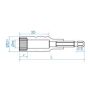 King Tony - NASADKA DŁUGA 12-KĄTNA DO WKRĘTAREK 1/4" 13mm x 80mm - 76B813M - 3