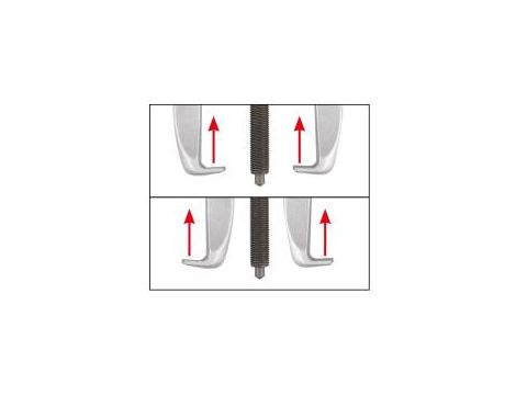 King Tony - ŚCIĄGACZ DO ŁOŻYSK 2-RAMIENNY PRZESUWNY, MAKS. ŚR. ZEW. 190mm - 7962B-08 - 4