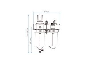 King Tony - REDUKTOR + FILTR + NAOLEJACZ 1/4