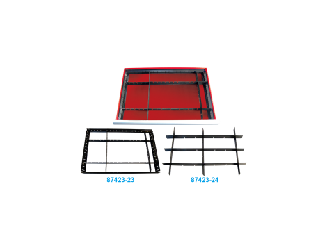 King Tony - METALOWE PRZEGRODY DO SZUFLADY WÓZKA, WYMIARY: 568MM x 265MM x 40MM - 87432-23