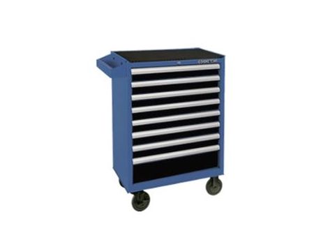 King Tony - WÓZEK WARSZTATOWY 8 SZUFLAD (BEZ NARZĘDZI) - NIEBIESKI + CZARNE SZUFLADY - 87437-8B-BK