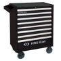 King Tony - WÓZEK WARSZTATOWY 8 SZUFLAD (BEZ NARZĘDZI) - CZARNY - 87437-8B-K - 2