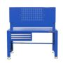 King Tony - NIEBIESKI STÓŁ WARSZTATOWY 3 SZUFLADY, PROWADNICE ŁOŻYSKOWANE ZE ŚCIANĄ TYLNĄ i 2 SZAFKAMI - 87502-B - 2