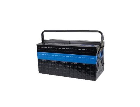 King Tony - SKRZYNKA ROZCIĄGANA 5 SEGMENTÓW CZARNO-NIEBIESKA (BEZ NARZĘDZI) 470x220x260mm - 87A05A-KB