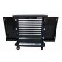 King Tony - WÓZEK WARSZTATOWY 9 SZUFLADOWY + 2 SZAFKI BOCZNE, CZARNY (BEZ NARZĘDZI) - 87A38-9BA-K - 2
