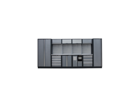 King Tony - ZESTAW MEBLI WARSZTATOWYCH NUMER 2 (SZARE), 4235x460x2000mm - 87D11X02SA-KG