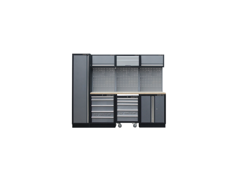 King Tony - ZESTAW MEBLI WARSZTATOWYCH NUMER 4 (SZARE), 2640x460x2000mm - 87D11X04A-KG