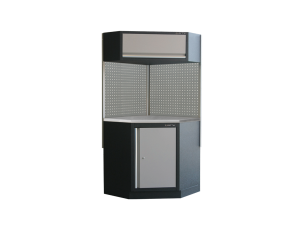 King Tony - ZESTAW NAROŻNIKOWY DO MEBLI WARSZTATOWYCH Z BLATEM STALOWYM (SZARY) - 87D11X06SA-KG