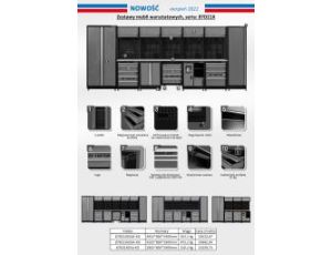 King Tony - ZESTAW MEBLI WARSZTATOWYCH NUMER 23 (SZARE), 2955x600x1900mm - 87D21X03A-KG