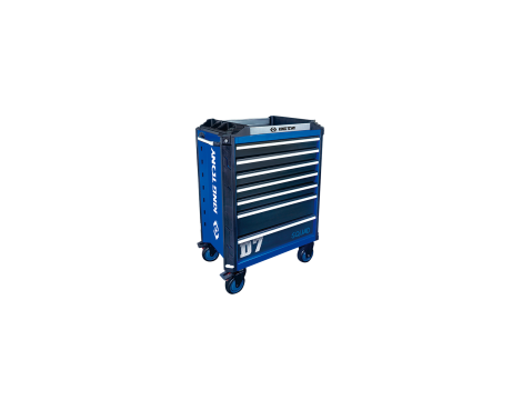 King Tony - WÓZEK WARSZTATOWY SQUAD - 7 SZUFLAD, NIEBIESKI Z CZARNYMI SZUFLADAMI - 87SQ31-7BA-BK