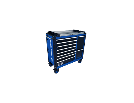 King Tony - WÓZEK WARSZTATOWY SQUAD - 10 SZUFLAD, NIEBIESKI Z CZARNYMI SZUFLADAMI - 87SQ32-10BA-BK